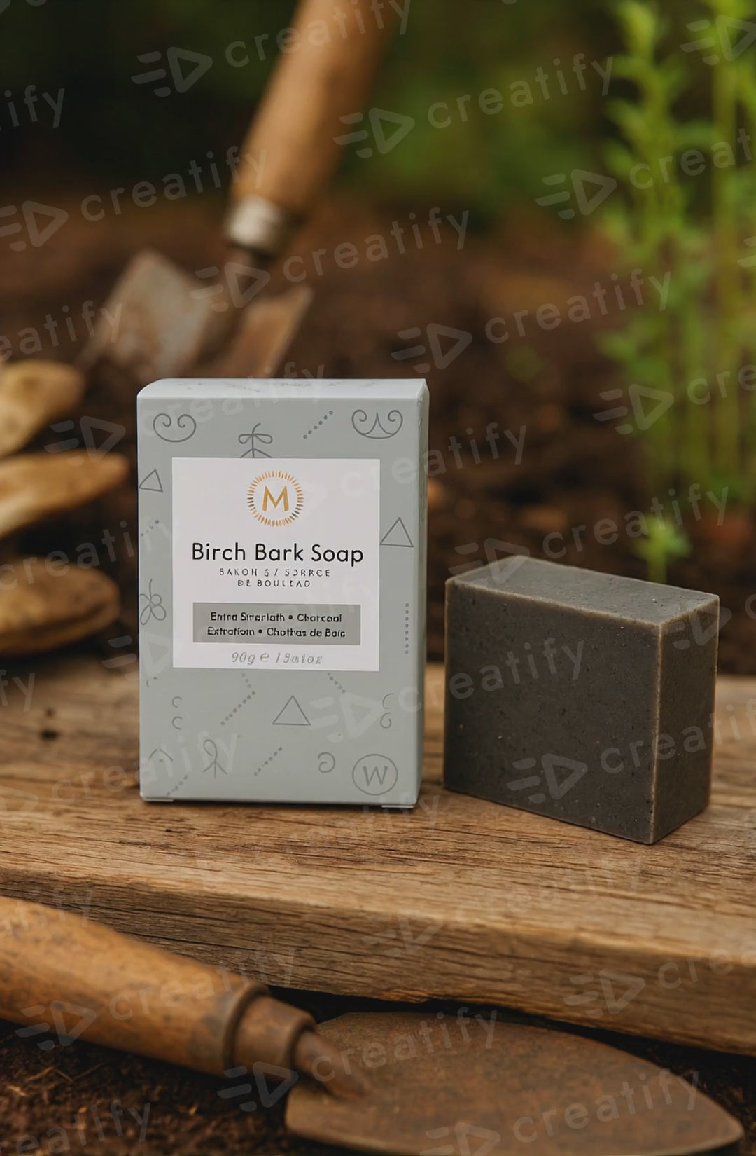 Extra Strength Birch Bark Soap with Charcoal