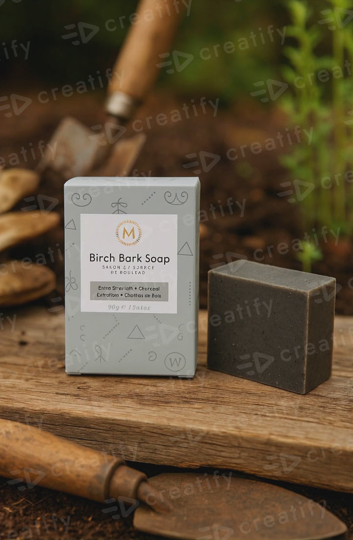 Extra Strength Birch Bark Soap with Charcoal