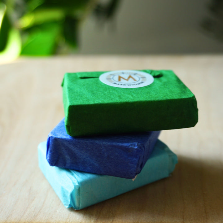 Woodlands Trio – Aromatic Birch Bark Mini-Soaps (limited edition)