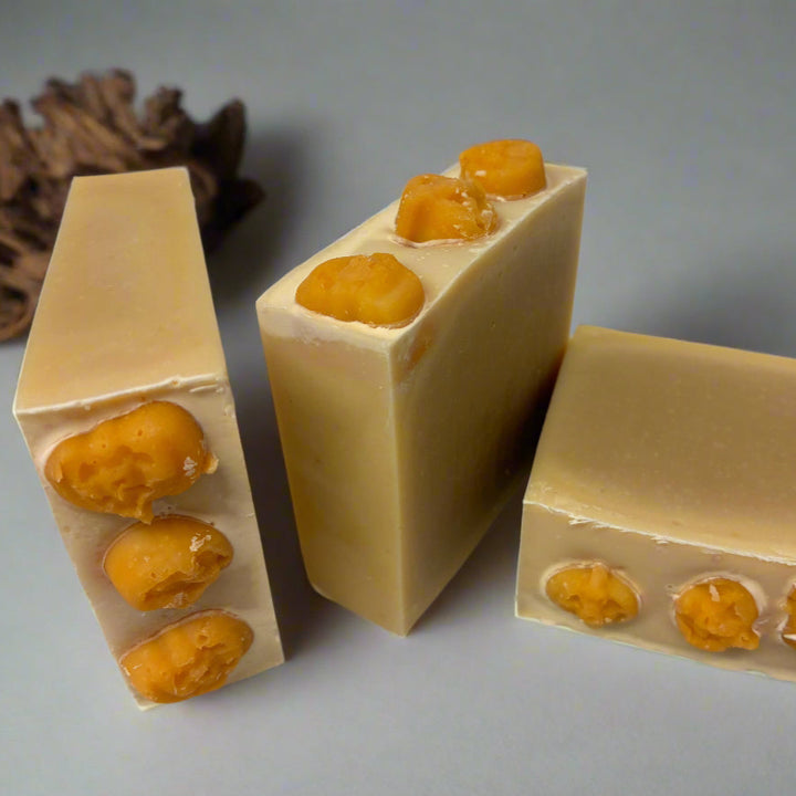 Boo Bar — Pumpkin & Lemongrass Birch Bark Soap (Pumpkin Topper) - limited