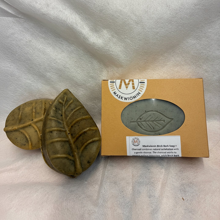 Birch Bark Charcoal Leaf Bar
