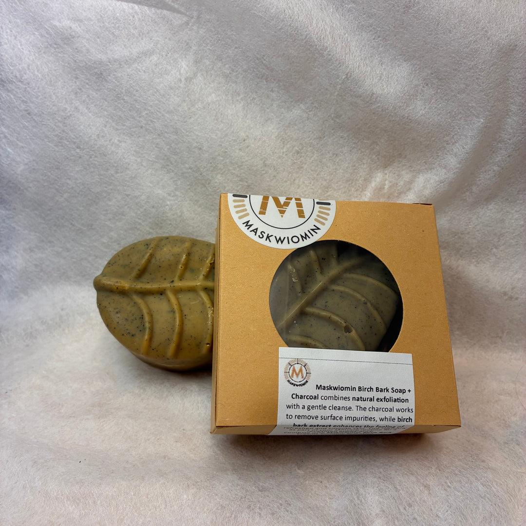 Birch Bark Charcoal Leaf Bar