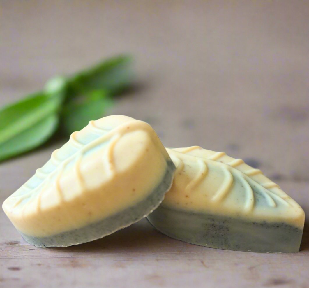 Birch Bark Charcoal Lemongrass Glow Bar - leaf (limited)