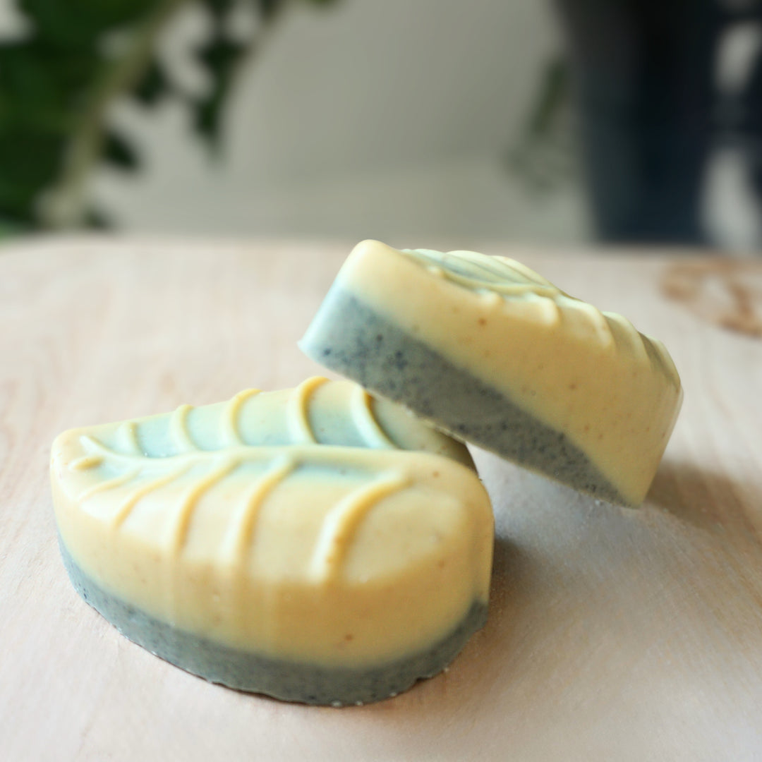 Birch Bark Charcoal Lemongrass Glow Bar - leaf (limited)