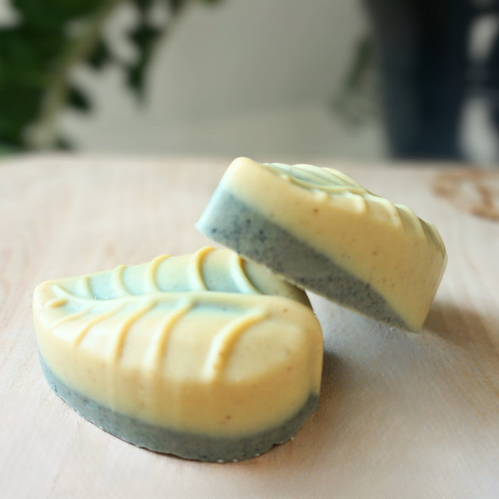Birch Bark Charcoal Lemongrass Glow Bar - leaf (limited)