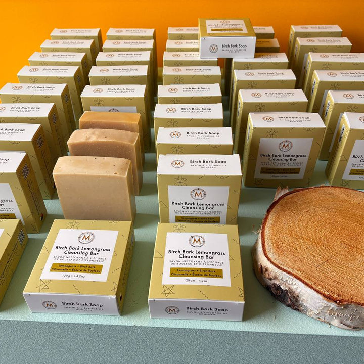Birch Bark Soap Lemongrass Cleansing Bar (120g)