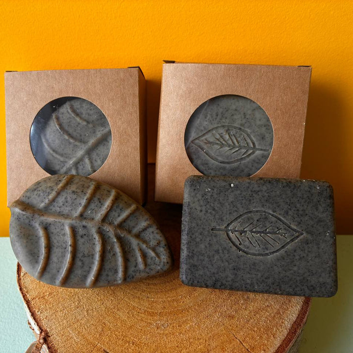 Leaf Lemongrass + Coffee Fully Blended | Energizing Birch Bark Soap Bar