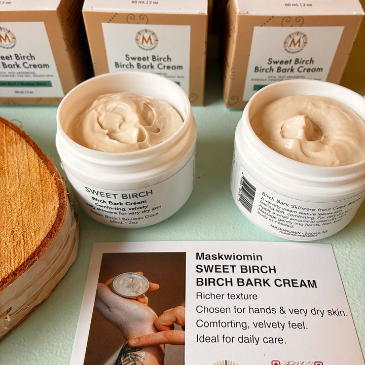 Sweet Birch, Birch Bark Cream 60 mL | Rich Moisturizer for Dry Skin
