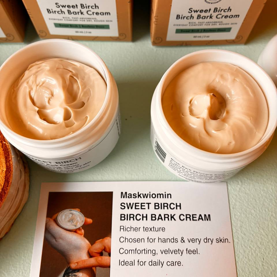 Sweet Birch, Birch Bark Cream 60 mL | Rich Moisturizer for Dry Skin
